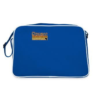 Retro 80s Style Clemson Caroline du Sud Trendy Aest - Sac Retro - bleu/blanc - Dos