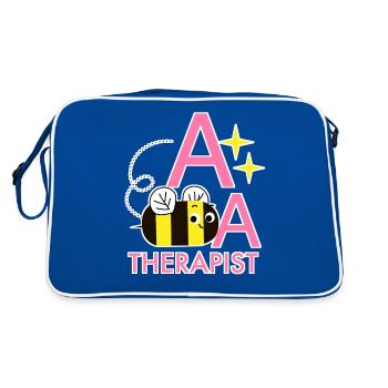Aba thérapeute Analyse comportementale appliquée jeu de mots amusant - Sac Retro - bleu/blanc - Dos