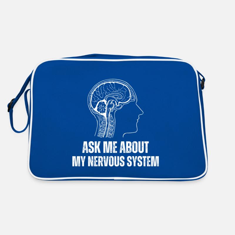 Ask Me About My Nervous System Retro Bag