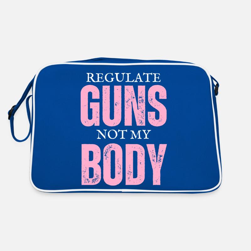 Regulate Guns Not My Body Retro Bag