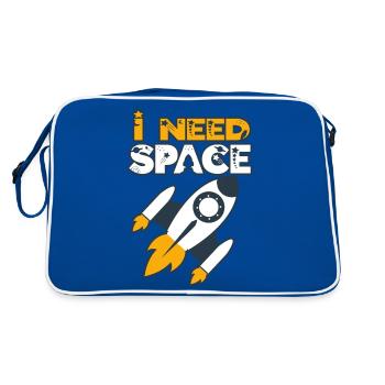 I Need Space! For budding astronauts & astronomers - Retro Bag - blue/white - Back