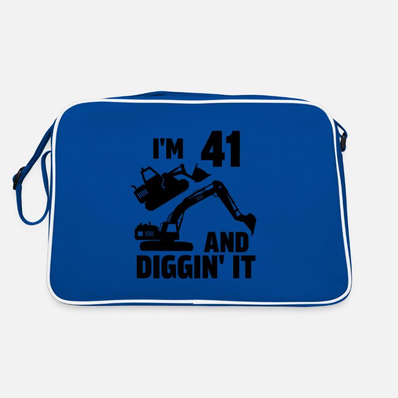 Ich bin 41 und Diggin' It Retro Tasche