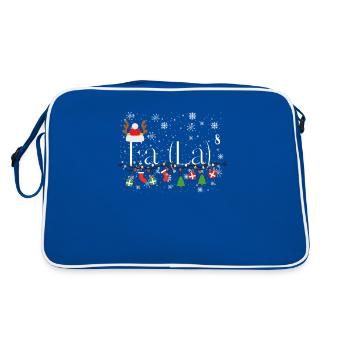Fa (La)8 Drôle de Noël Santa Fa La Math Mignon - Sac Retro - bleu/blanc - Dos