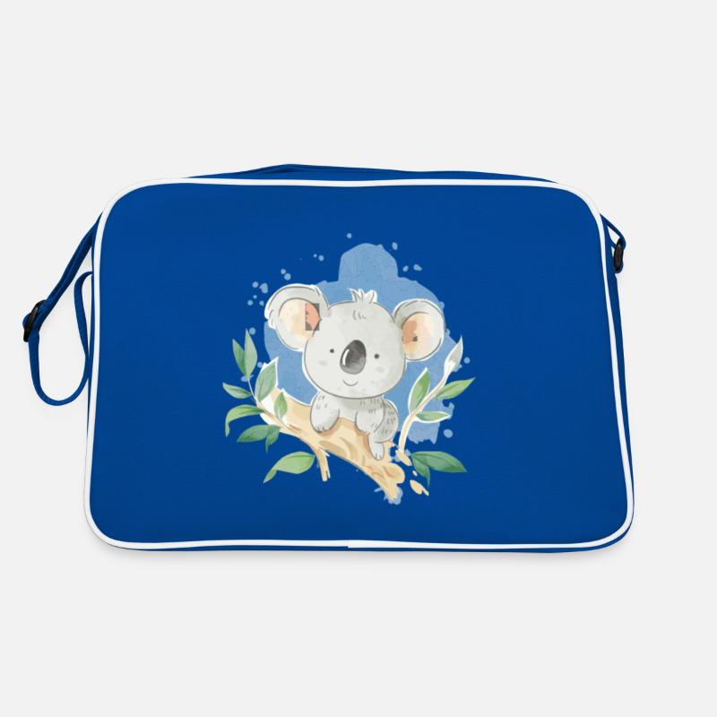 Koala Blue Olivia - Retro Tasche - Blau/Weiß