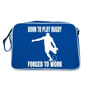 Rugby Player Rugby Rugby Coach Gift Rugby Team - Retro Bag - blue/white - Back