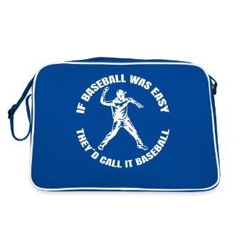 Cadeau de baseball Amateur de baseball Jeu de baseball - Sac Retro - bleu/blanc - Dos