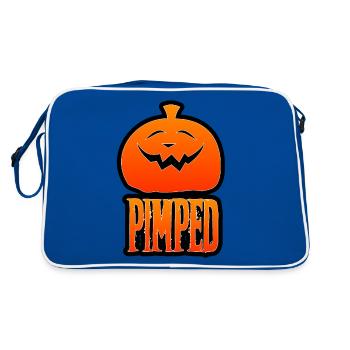 Pimped Up for Halloween & Thanksgiving - Retro Bag - blue/white - Back
