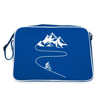 VTT Cyclisme Descente - Sac Retro - bleu/blanc - Dos