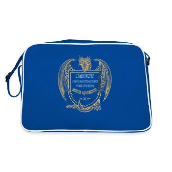 Ich schiebe nicht auf, ich mache Nebenquests - RP - Retro Tasche - Blau/Weiß - Hinten
