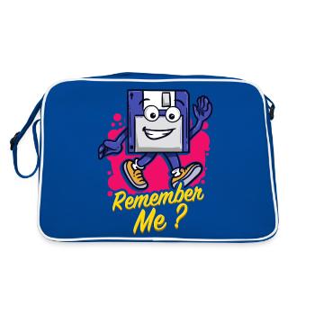 Programmierer Retro-diskette Floppy disc - Retro Tasche - Blau/Weiß - Hinten