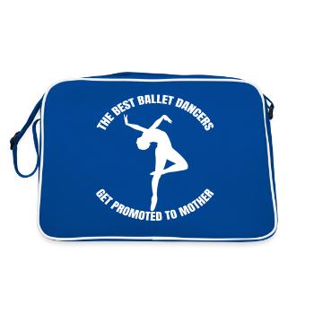 Ballet Dancer Dance Class Gift Dance Ballerina - Retro Bag - blue/white - Back