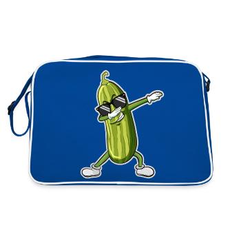 Dabbing Pickle Dancing Cucumber lover Funny Dab - Sac Retro - bleu/blanc - Dos