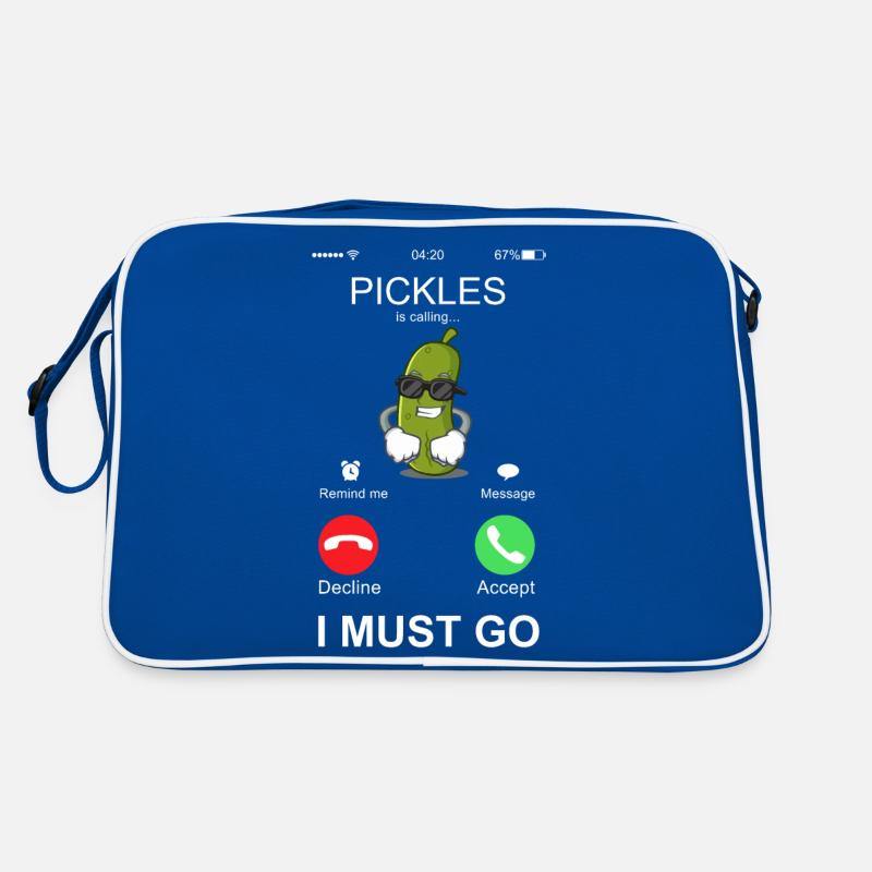 Pickles appelle drôle I Must Go Dill Pickles Sac Retro