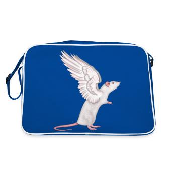 Ange Rat - Sac Retro - bleu/blanc - Dos