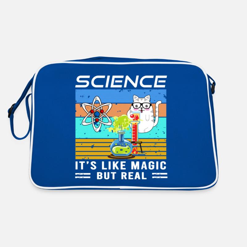 Science it s like magic but real funny cat science Retro Bag