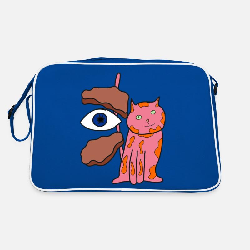 Pet Cat Making Biscuits Christmas Retro Bag