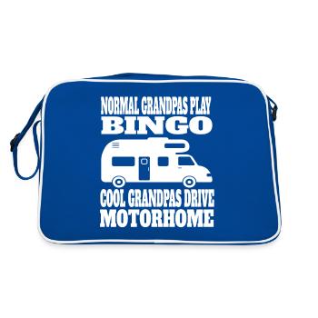Camping-car Grandpa Camper Camping Grandpa Caravan - Sac Retro - bleu/blanc - Dos