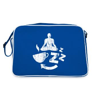 Coffee Yoga Sleep Repeat - Retro Bag - blue/white - Back