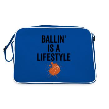 Ballin est un style de vie - Sac Retro - bleu/blanc - Dos