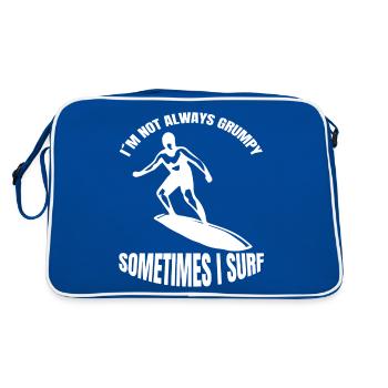 Surfer Surfer Planche de surf Moniteur de surf - Sac Retro - bleu/blanc - Dos
