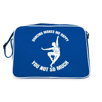 Dancing Hobby Dancer Sport Gift Dance Sport - Retro Bag - blue/white - Back