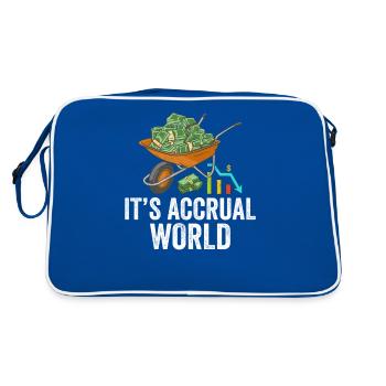 C’est drôle que Comptabilité d’exercice World Accountant - Sac Retro - bleu/blanc - Dos