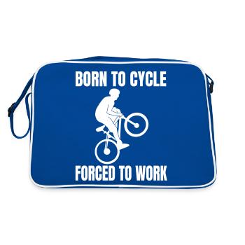 Vélo VTT Vélo Vélo Tour à vélo - Sac Retro - bleu/blanc - Dos