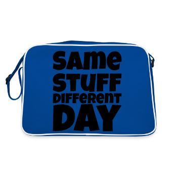 SSDD Same stuff different day - Retro Bag - blue/white - Back