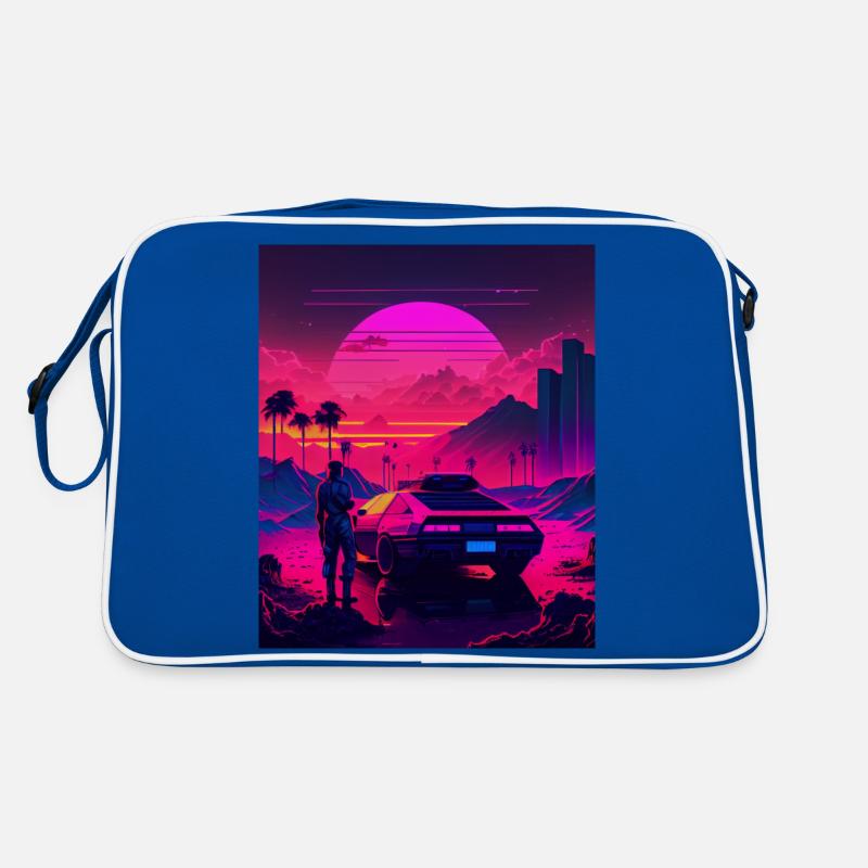 Retrowave Synthwave 80s Design Retro Tasche