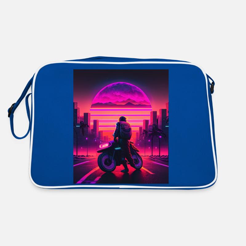Retrowave Synthwave 80s Design Retro Tasche