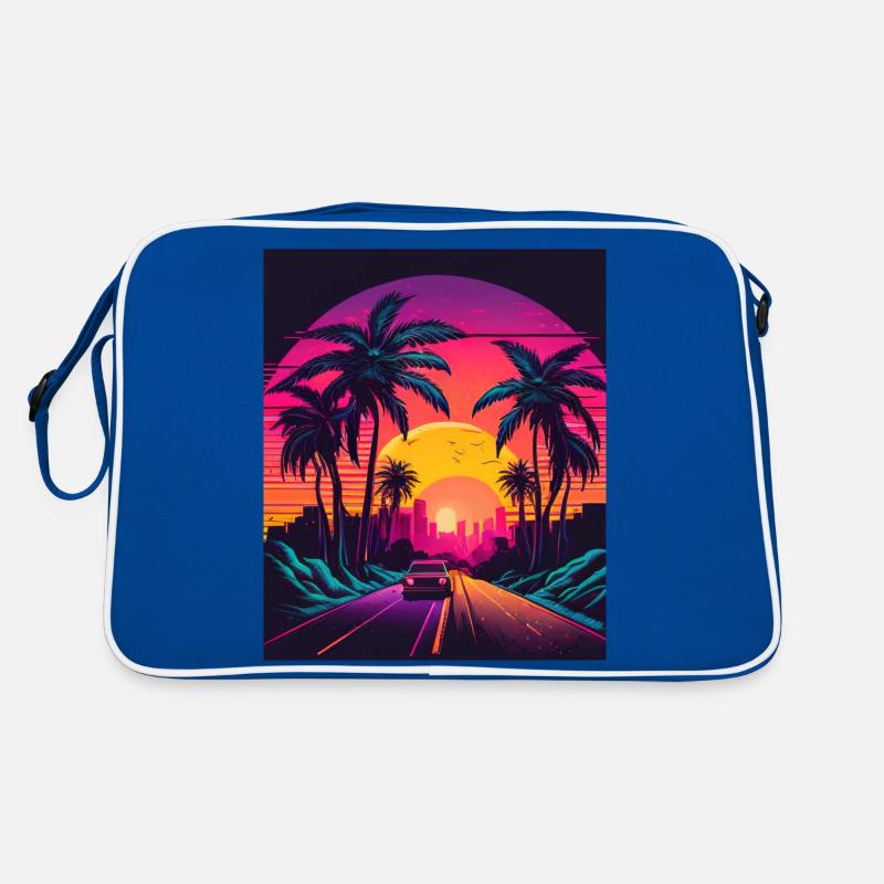Retrowave Synthwave 80s Design Retro Tasche