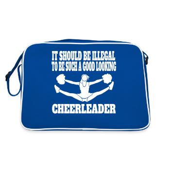 Cheerleader Gift Cheerleading Cheerleader - Retro Bag - blue/white - Back