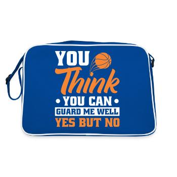 Basketball Baller Guard Alley Oop - Retro Bag - blue/white - Back