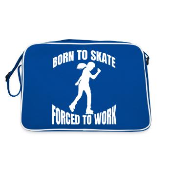 Roller Skating Cadeau Inliner Skater Inline Skating - Sac Retro - bleu/blanc - Dos