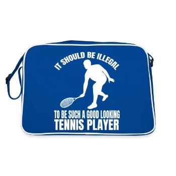 Tennis Tennis Club Tennis Players Tennis Lovers - Retro Bag - blue/white - Back