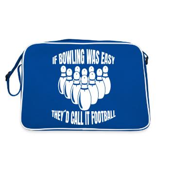 Bowling Kegelverein Bowlingverein Bowler Kegeln - Sac Retro - bleu/blanc - Dos