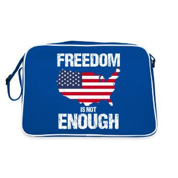 LA LIBERTÉ NE SUFFIT PAS DRAPEAU ÉTATS-UNIS - Sac Retro - bleu/blanc - Dos