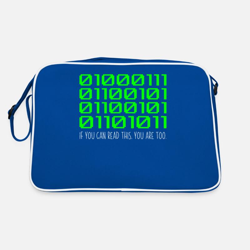 Lustiger Computer Binärcode Programmierer Entwickler Retro Tasche