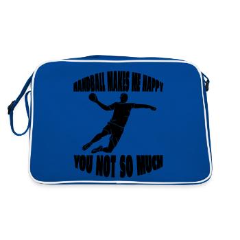 Joueur de handball Handball Fan de handball Équipe de handball - Sac Retro - bleu/blanc - Dos
