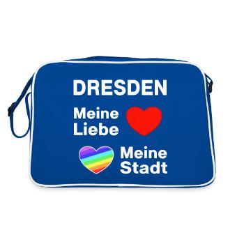 DRESDEN My Love My City - Retro Bag - blue/white - Back