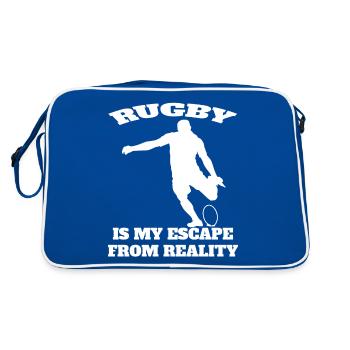 Rugby Rugby Team Rugby Player Gift Rugby Coach - Retro Bag - blue/white - Back