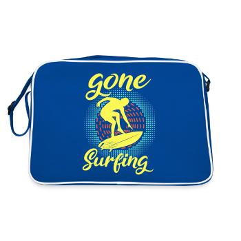 GONE SURFING - Retro Bag - blue/white - Back
