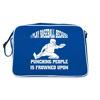 Joueur de baseball Équipe de baseball Équipe de baseball - Sac Retro - bleu/blanc - Dos
