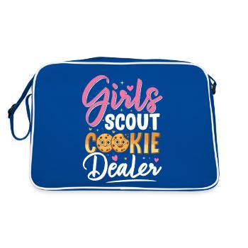 Scout For Girls Cookie Dealer Funny Scouting Famil - Sac Retro - bleu/blanc - Dos