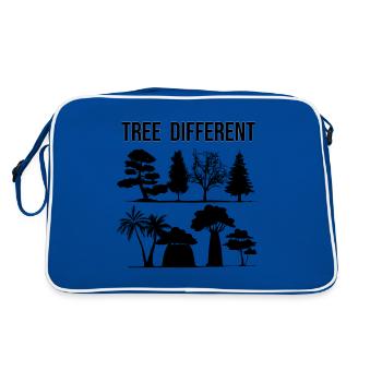 Tree Different - be different - be yourself - Retro Bag - blue/white - Back