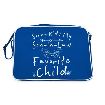 Désolé les enfants mon gendre est mon enfant préféré - Sac Retro - bleu/blanc - Dos