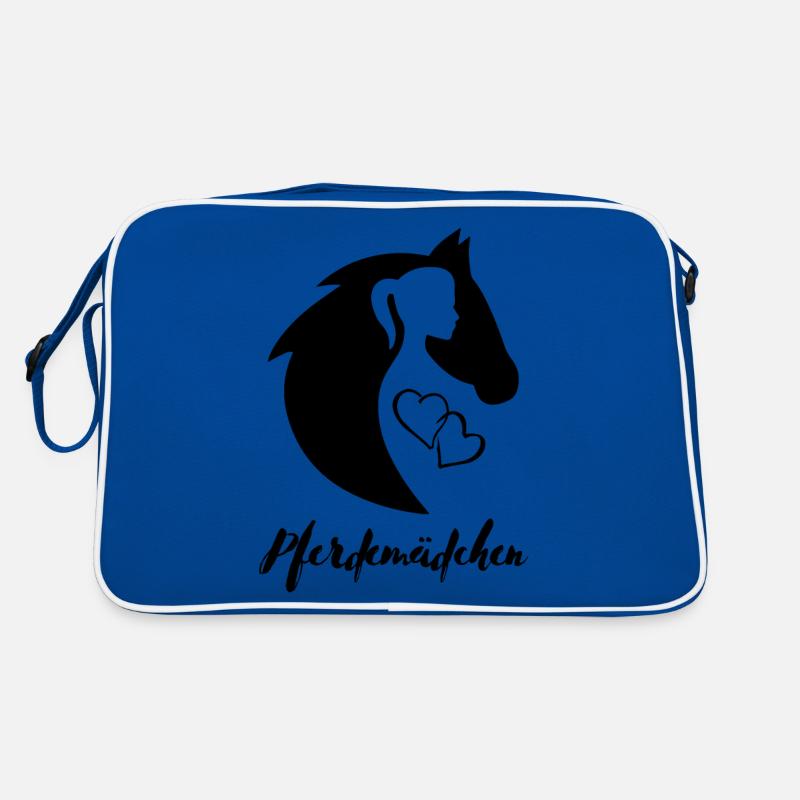 Pferdemädchen Retro Tasche