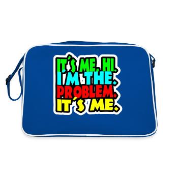 It s me hi i m the problem ty s me - Sac Retro - bleu/blanc - Dos