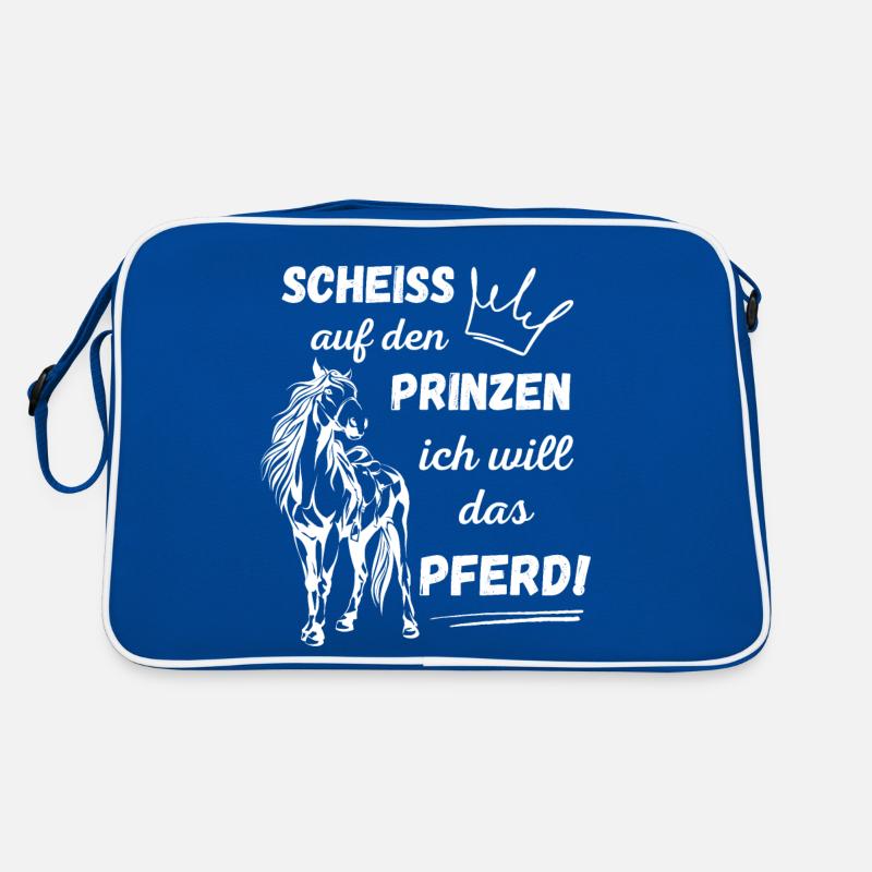 Ich will das Pferd Retro Tasche
