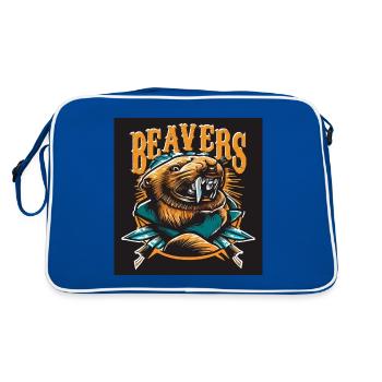 BEAVERS - Retro Bag - blue/white - Back